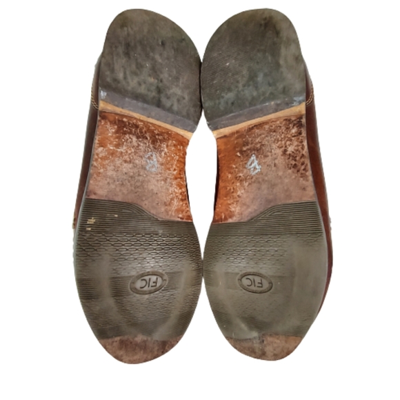 Johnston & Murphy Passport Loafers, Men's size 11.5, brown and tan - Picture 7 of 10